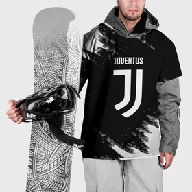 Накидка на куртку 3D с принтом Juventus спорт краски черно белый в Санкт-Петербурге, 100% полиэстер |  | Тематика изображения на принте: 