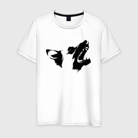 Мужская футболка хлопок с принтом Злобная псина в Петрозаводске, 100% хлопок | прямой крой, круглый вырез горловины, длина до линии бедер, слегка спущенное плечо. | 