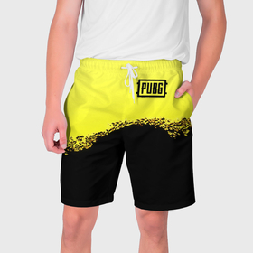 Мужские шорты 3D с принтом PUBG online в Екатеринбурге,  полиэстер 100% | прямой крой, два кармана без застежек по бокам. Мягкая трикотажная резинка на поясе, внутри которой широкие завязки. Длина чуть выше колен | 