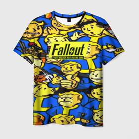 Мужская футболка 3D с принтом Fallout logo game в Курске, 100% полиэфир | прямой крой, круглый вырез горловины, длина до линии бедер | 