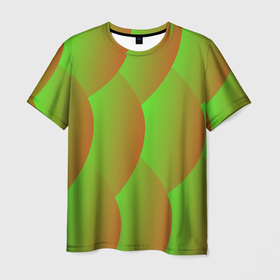 Мужская футболка 3D с принтом Рыбья чешуя в Кировске, 100% полиэфир | прямой крой, круглый вырез горловины, длина до линии бедер | 