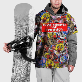Накидка на куртку 3D с принтом Five Nights at Freddys все персонажы хоррора в Кировске, 100% полиэстер |  | Тематика изображения на принте: 