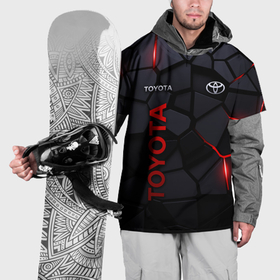Накидка на куртку 3D с принтом Toyota   плиты с эффектом свечения в Тюмени, 100% полиэстер |  | 