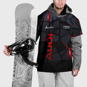 Накидка на куртку 3D с принтом Audi   плиты с эффектом свечения в Санкт-Петербурге, 100% полиэстер |  | 