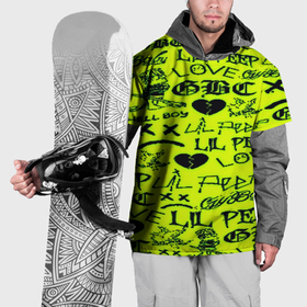 Накидка на куртку 3D с принтом Lil peep кислотный стиль в Санкт-Петербурге, 100% полиэстер |  | Тематика изображения на принте: 