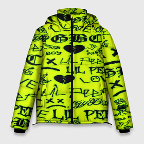 Мужская зимняя куртка 3D с принтом Lil peep кислотный стиль в Тюмени, верх — 100% полиэстер; подкладка — 100% полиэстер; утеплитель — 100% полиэстер | длина ниже бедра, свободный силуэт Оверсайз. Есть воротник-стойка, отстегивающийся капюшон и ветрозащитная планка. 

Боковые карманы с листочкой на кнопках и внутренний карман на молнии. | 