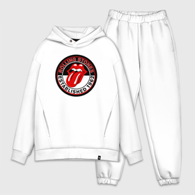 Мужской костюм oversize хлопок с принтом Rolling Stones established 1962 в Екатеринбурге,  |  | 