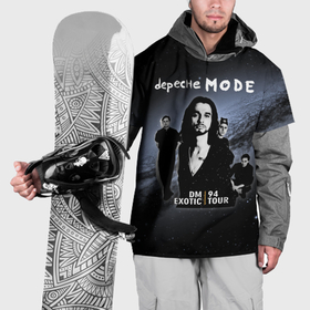Накидка на куртку 3D с принтом Depeche Mode   A Band exotic tour в Кировске, 100% полиэстер |  | 