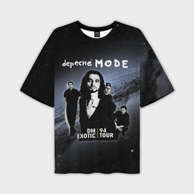 Мужская футболка oversize 3D с принтом Depeche Mode   A Band exotic tour в Новосибирске,  |  | 