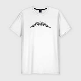 Мужская футболка хлопок Slim с принтом Игорь в стиле рок группы Металлика в Тюмени, 92% хлопок, 8% лайкра | приталенный силуэт, круглый вырез ворота, длина до линии бедра, короткий рукав | 