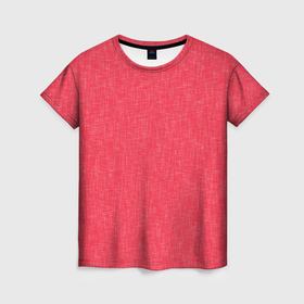 Женская футболка 3D с принтом Насыщенный коралловый текстура в Екатеринбурге, 100% полиэфир ( синтетическое хлопкоподобное полотно) | прямой крой, круглый вырез горловины, длина до линии бедер | 