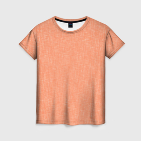 Женская футболка 3D с принтом Персиковый однотонный текстура в Белгороде, 100% полиэфир ( синтетическое хлопкоподобное полотно) | прямой крой, круглый вырез горловины, длина до линии бедер | Тематика изображения на принте: 