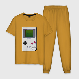 Мужская пижама хлопок с принтом Nintendo   game boy classic в Белгороде, 100% хлопок | брюки и футболка прямого кроя, без карманов, на брюках мягкая резинка на поясе и по низу штанин
 | 