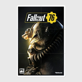 Магнитный плакат 2Х3 с принтом Fallout 76   game poster в Новосибирске, Полимерный материал с магнитным слоем | 6 деталей размером 9*9 см | Тематика изображения на принте: 