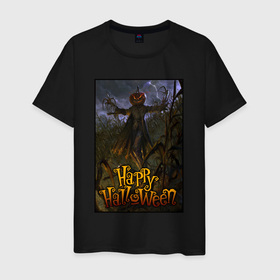 Мужская футболка хлопок с принтом Scarecrow monster в Курске, 100% хлопок | прямой крой, круглый вырез горловины, длина до линии бедер, слегка спущенное плечо. | 