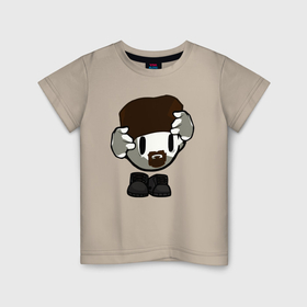 Детская футболка хлопок с принтом Мистер Чикенс Chicken Gun , 100% хлопок | круглый вырез горловины, полуприлегающий силуэт, длина до линии бедер | 