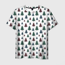 Мужская футболка 3D с принтом Рождественская елка и мечты , 100% полиэфир | прямой крой, круглый вырез горловины, длина до линии бедер | 