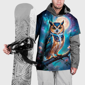 Накидка на куртку 3D с принтом Мистическая сова тотем совы в Курске, 100% полиэстер |  | Тематика изображения на принте: 