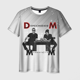 Мужская футболка 3D с принтом Depeche Mode   Mememto Mori Dave and Martin в Петрозаводске, 100% полиэфир | прямой крой, круглый вырез горловины, длина до линии бедер | Тематика изображения на принте: 