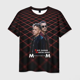 Мужская футболка 3D с принтом Depeche Mode   Dave Martin memento mori tour в Курске, 100% полиэфир | прямой крой, круглый вырез горловины, длина до линии бедер | 