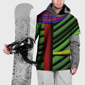 Накидка на куртку 3D с принтом Пластиковый иной мир в Петрозаводске, 100% полиэстер |  | Тематика изображения на принте: 