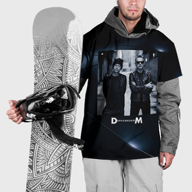 Накидка на куртку 3D с принтом Depeche Mode   Мартин и Дэйв в Кировске, 100% полиэстер |  | 