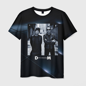 Мужская футболка 3D с принтом Depeche Mode   Мартин и Дэйв в Тюмени, 100% полиэфир | прямой крой, круглый вырез горловины, длина до линии бедер | 