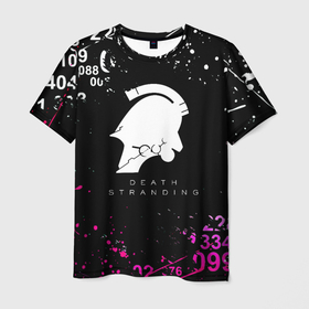 Мужская футболка 3D с принтом Death Stranding game kojima , 100% полиэфир | прямой крой, круглый вырез горловины, длина до линии бедер | 