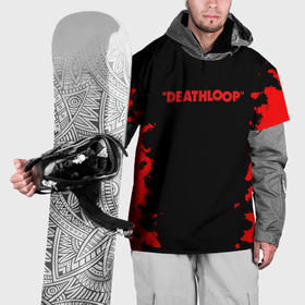 Накидка на куртку 3D с принтом Deathloop кровь в Санкт-Петербурге, 100% полиэстер |  | 