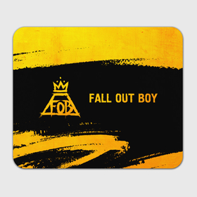 Прямоугольный коврик для мышки с принтом Fall Out Boy   gold gradient по горизонтали , натуральный каучук | размер 230 х 185 мм; запечатка лицевой стороны | 