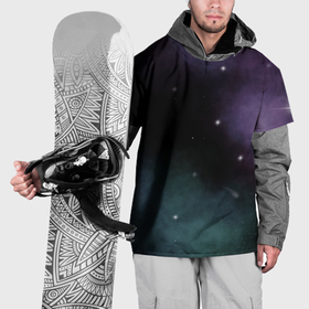 Накидка на куртку 3D с принтом Космос и звезды на темном фоне , 100% полиэстер |  | 