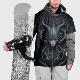 Накидка на куртку 3D с принтом Девушка монстр , 100% полиэстер |  | Тематика изображения на принте: 
