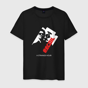 Мужская футболка хлопок с принтом Recoil   Strange Hour by Alan Wilder from Depeche Mode в Тюмени, 100% хлопок | прямой крой, круглый вырез горловины, длина до линии бедер, слегка спущенное плечо. | 