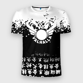 Мужская футболка 3D Slim с принтом Токийские мстители аниме black white в Тюмени, 100% полиэстер с улучшенными характеристиками | приталенный силуэт, круглая горловина, широкие плечи, сужается к линии бедра | Тематика изображения на принте: 
