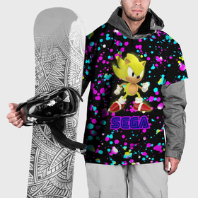 Накидка на куртку 3D с принтом Sonic краски сега в Тюмени, 100% полиэстер |  | 