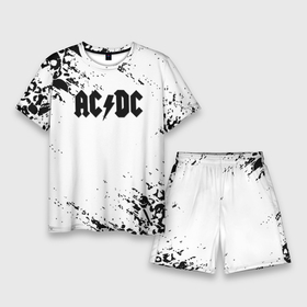 Мужской костюм с шортами 3D с принтом ACDC rock collection краски черепа в Кировске,  |  | Тематика изображения на принте: 