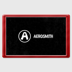 Магнит 45*70 с принтом Aerosmith glitch на темном фоне по горизонтали в Курске, Пластик | Размер: 78*52 мм; Размер печати: 70*45 | Тематика изображения на принте: 
