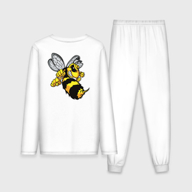 Мужская пижама с лонгсливом хлопок с принтом Бойцовая пчела  с кулаками и жалом в Белгороде,  |  | 