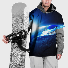 Накидка на куртку 3D с принтом Восход солнца в космосе , 100% полиэстер |  | 