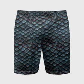 Мужские шорты спортивные с принтом Dragon scale pattern ,  |  | 