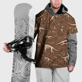 Накидка на куртку 3D с принтом Dinosaurs bones , 100% полиэстер |  | Тематика изображения на принте: 