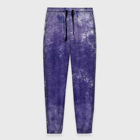 Мужские брюки 3D с принтом Абстракция   violet color background в Кировске, 100% полиэстер | манжеты по низу, эластичный пояс регулируется шнурком, по бокам два кармана без застежек, внутренняя часть кармана из мелкой сетки | 