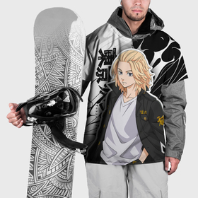 Накидка на куртку 3D с принтом Майки из токийских мстителей   абстракция в Тюмени, 100% полиэстер |  | 