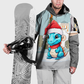 Накидка на куртку 3D с принтом Северный дракон в Санкт-Петербурге, 100% полиэстер |  | 
