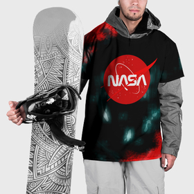 Накидка на куртку 3D с принтом NASA космос краски , 100% полиэстер |  | 