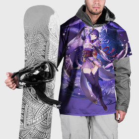 Накидка на куртку 3D с принтом Genshin Impact Shogun Raiden в Курске, 100% полиэстер |  | 