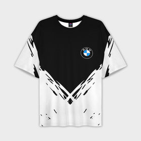 Мужская футболка oversize 3D с принтом BMW стильная геометрия спорт в Петрозаводске,  |  | 
