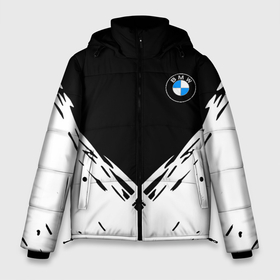 Мужская зимняя куртка 3D с принтом BMW стильная геометрия спорт в Кировске, верх — 100% полиэстер; подкладка — 100% полиэстер; утеплитель — 100% полиэстер | длина ниже бедра, свободный силуэт Оверсайз. Есть воротник-стойка, отстегивающийся капюшон и ветрозащитная планка. 

Боковые карманы с листочкой на кнопках и внутренний карман на молнии. | 