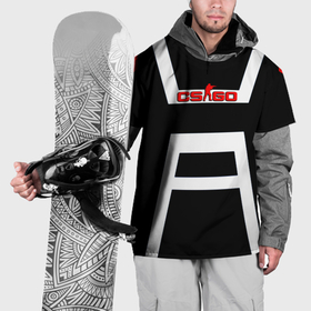Накидка на куртку 3D с принтом Counter strike sport club geometry , 100% полиэстер |  | 