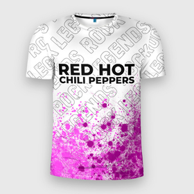 Мужская футболка 3D Slim с принтом Red Hot Chili Peppers rock legends посередине в Белгороде, 100% полиэстер с улучшенными характеристиками | приталенный силуэт, круглая горловина, широкие плечи, сужается к линии бедра | Тематика изображения на принте: 
